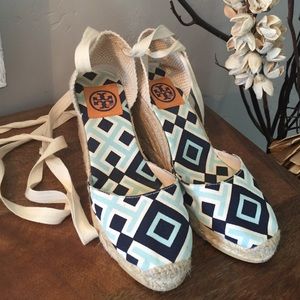 Tory Burch Ankle Tie Espadrilles