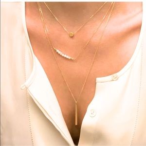 Triple strand necklace