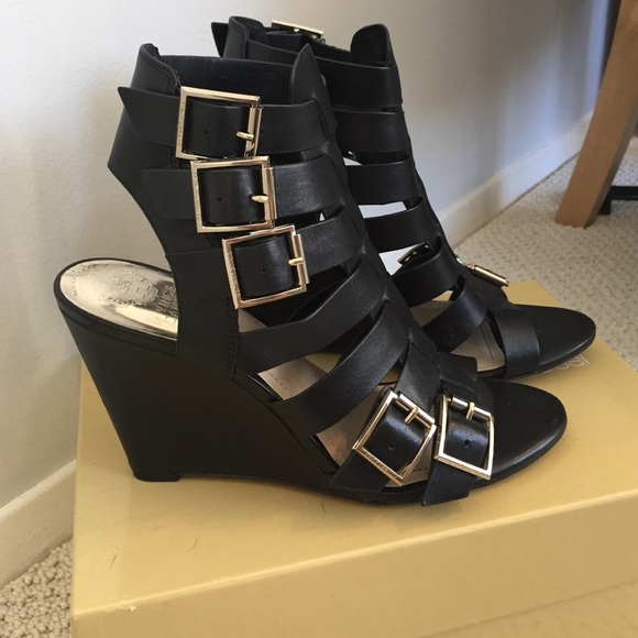 Vince Camuto caged wedges