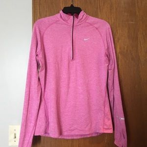 NIKE half zip dri fit