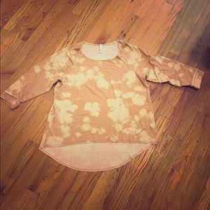 Tie dye high low sweater