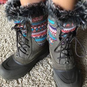 North face girls winter boots