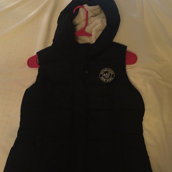 Abercrombie kids size L Furry Vest