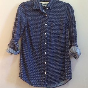 J. Crew BOY SHIRT IN EMBROIDERED POLKA DOT, size 0 J. Crew BOY SHIRT IN EMBROIDERED POLKA DOT, size 0