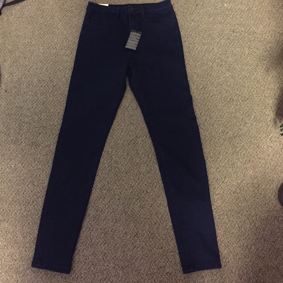High waisted skinny jeans
