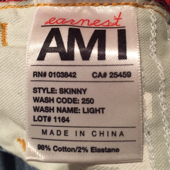 SKINNY JEANS - earnest AMI - Picture 4 of 4