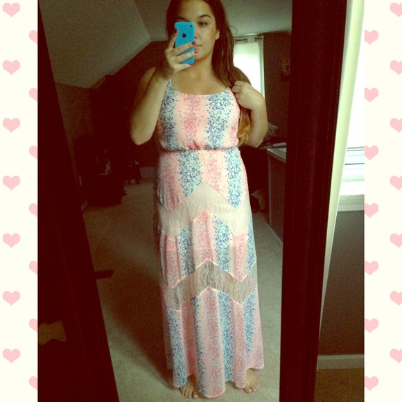 Candie's Dresses & Skirts - NWT Pink and Blue Maxi Dress 💖💙