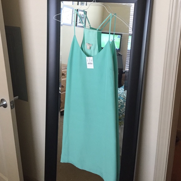 Teal razorback dress