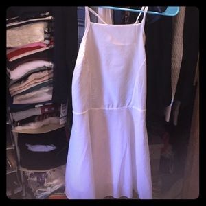 White back-less mini dress!