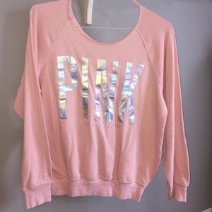 PINK off the shoulder sweatshirt