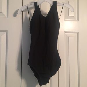 Capezio Black Dance Criss Cross Camisole Leotard