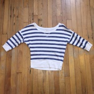 Blue & White Striped Sweater