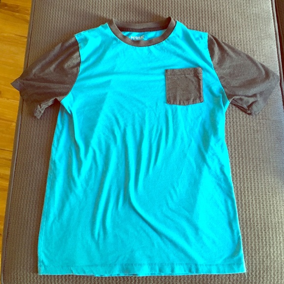 Tony Hawk Gray Pocket Short Sleeve Blue T-Shirt - Picture 1 of 4