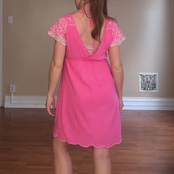 Embroidered Deep-V Sundress - Picture 2 of 3