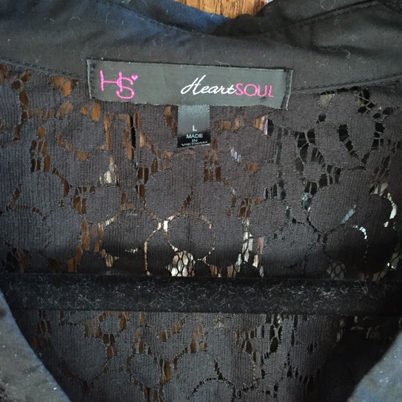 NWOT black lace shirt! - Picture 2 of 4