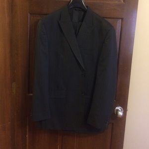 Sean Jean Black grey pin stripped suit