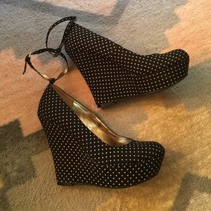 Bethany Mota Polka Dot wedge heels!