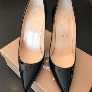 Christian Louboutin Patent 100 pointed pumps