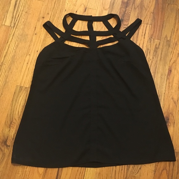 Caged top black top