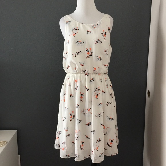 Joie Printed White Dress
