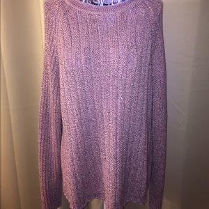 Pink and black sweater