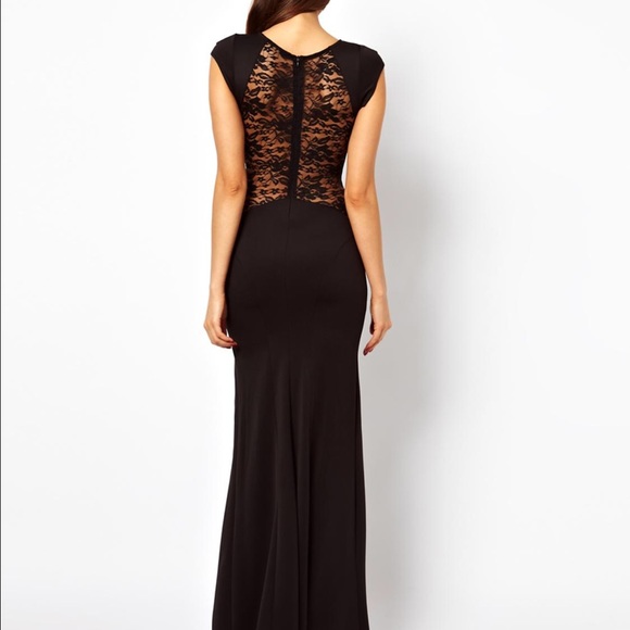 ASOS Dresses & Skirts - Final Price 🎁Asos black lace formal long dress XS