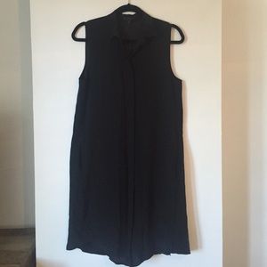 Jcrew black silk dress