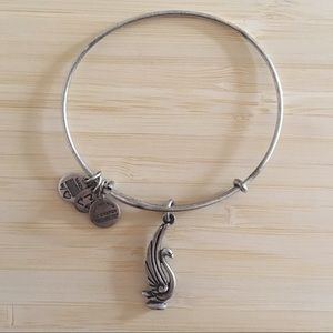 Alex and Ani Swan Charm Bangle