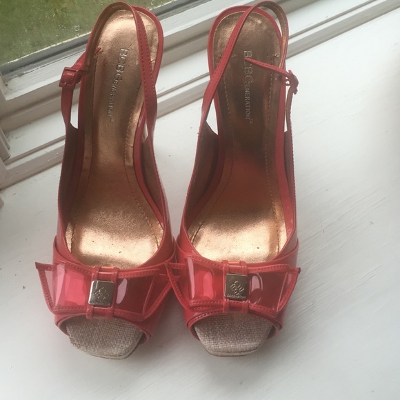 BCBG pink bow heels. Size 10. GUC - Picture 2 of 4