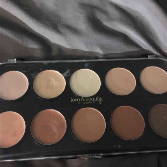 f21 cream and powder contour palette