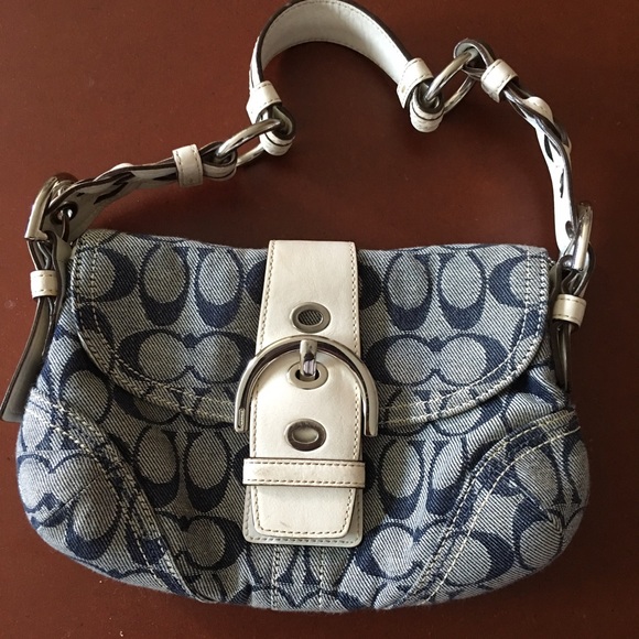 Blue coach purse