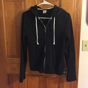 Black Zip-Up Hoodie