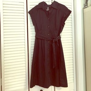 Navy blue shirt dress