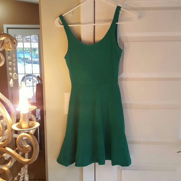 express Dresses & Skirts - Green express skater dress
