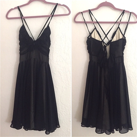 Ruffle Bust Romantic Dress - Small