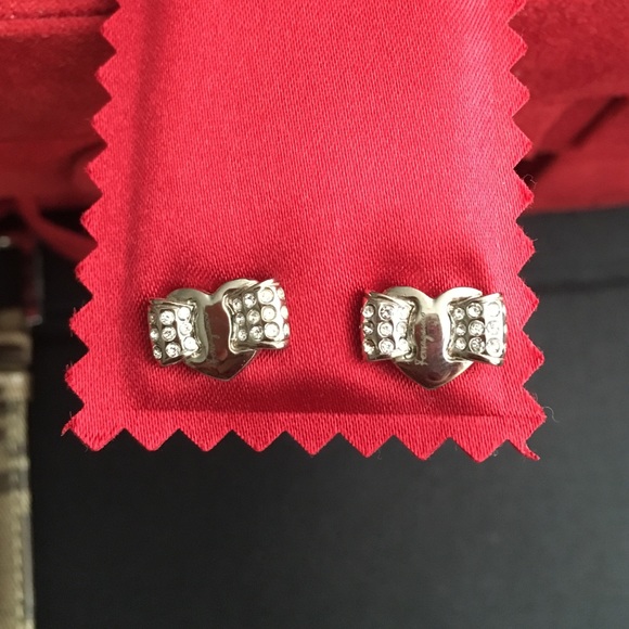 Authentic Ferragamo Heart Earrings