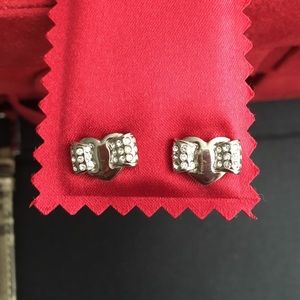 Authentic Ferragamo Heart Earrings