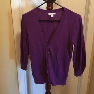Purple Cardigan