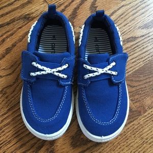 Carters boys boat shoes-blue