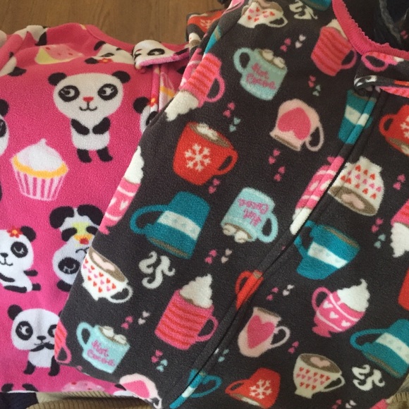 Carters and children's place footie pajamas 3T