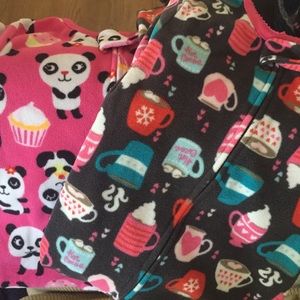 Carters and children's place footie pajamas 3T