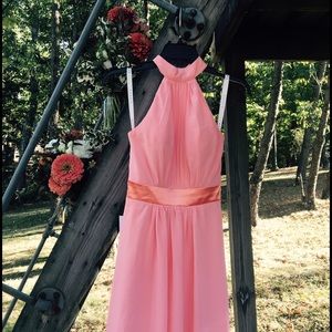 AZAZIE size 0 Coral Bridesmaid Dress