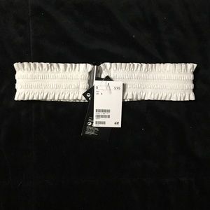 NWT White H&M Elastic Belt