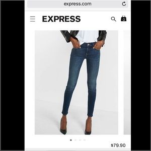 Express skinny stretch jeans size 8 short