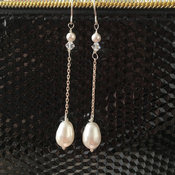 Dangling Sterling Silver Earrings - image 1