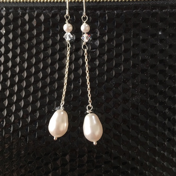 Dangling Sterling Silver Earrings - image 2