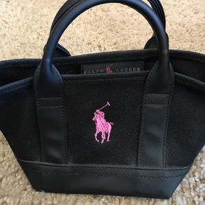 Black Ralph Lauren mini tote