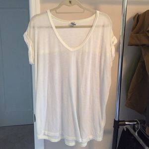 FREE PEOPLE OFF WHITE T SHIRT