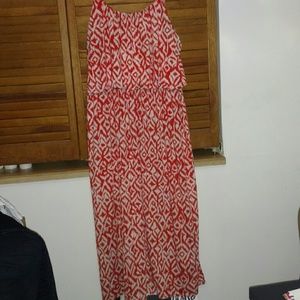Spaghetti strap beautiful print dress