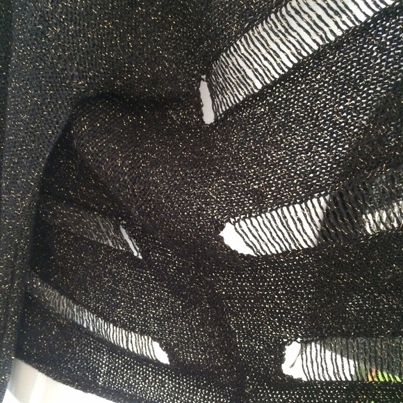 Rock & Republic black & gold sweater - Picture 2 of 4